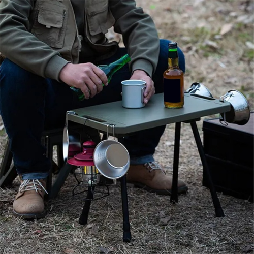Foldable Camping Table,Folding Aluminum Alloy Table Adjustable Height 1