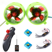 RC Jetmotorsett Undervannsjetbåt 4-blads propeller med ur og ur