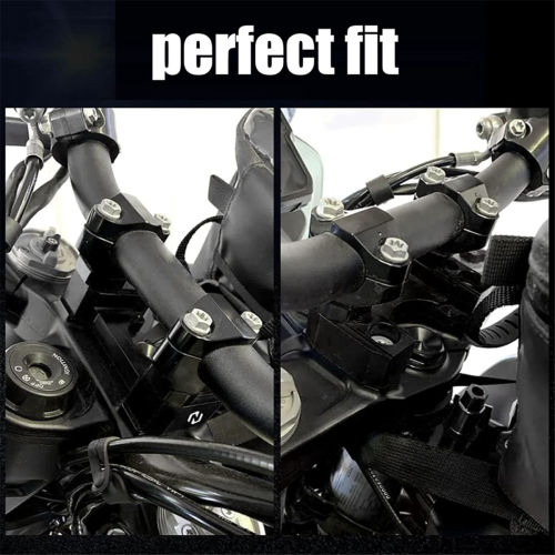 Kit di montaggio per riser manubrio moto 2