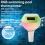 Solcelledrevet flydende pooltermometer med RGB-atmosfære lyserød 3