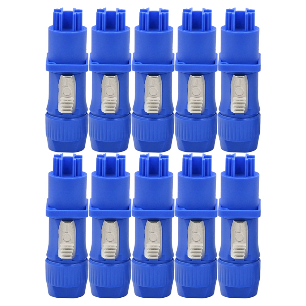 10Pcs Powercon Connector Input And Output Set Blue 4854133371140