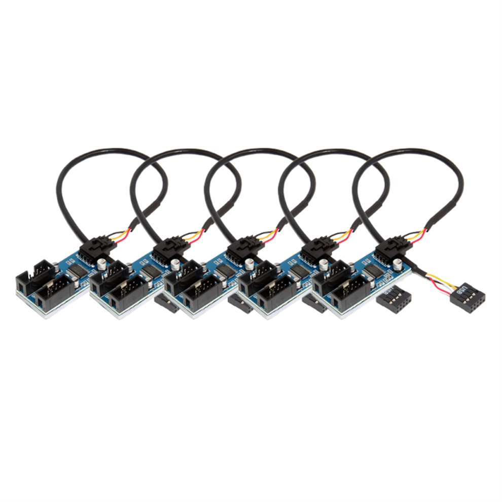 1To2 9Pin Usb Splitter Motherboard Extension Cable 5 Pcs 4854133372642