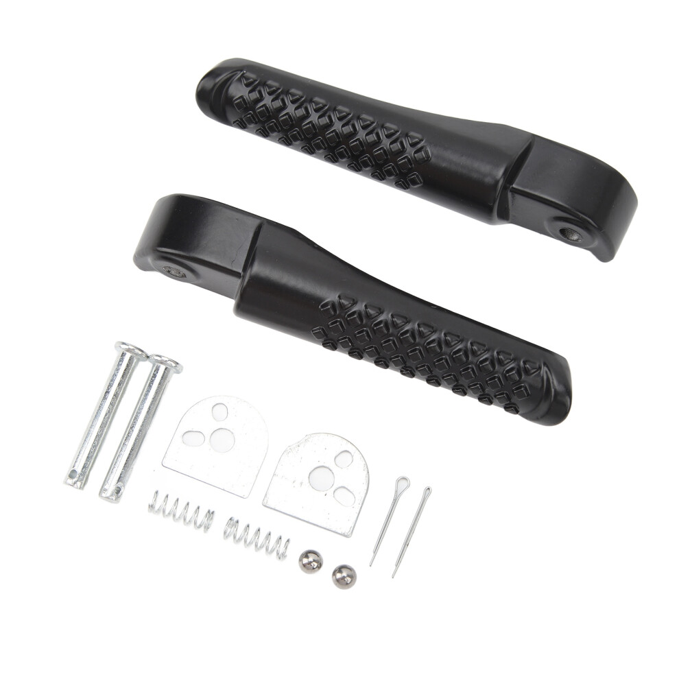 2Pcs Front Foot Peg Bracket Left And Right Footrest Holder Replacement For Coleman Powersports Bt200x Black 5061315314157