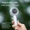Portable Handheld Ice Cooling Fan 100 Speed 3000mAh LED B 7