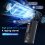 Portable Handheld Ice Cooling Fan 100 Speed 3000mAh LED B 4