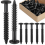 Vinyl Shutter Fasteners for Window Outside, Plastic 38PCS 1
