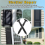 Vinyl Shutter Fasteners for Window Outside, Plastic 38PCS 6