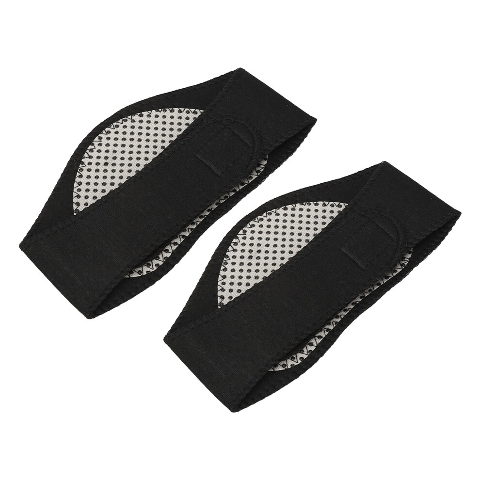 2pcs Self Heating Neck Wraps Magnetic Therapy Neck Braces Soreness Relieving Black Wraps