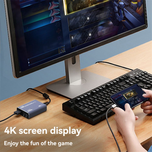 4K 60Hz - Συμβατή συσκευή εγγραφής παιχνιδιών με κάρτες για βιντεοσκόπηση 1