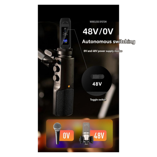 48V Microphone Transmitter and Receiver Wired Instrument Condenser 1