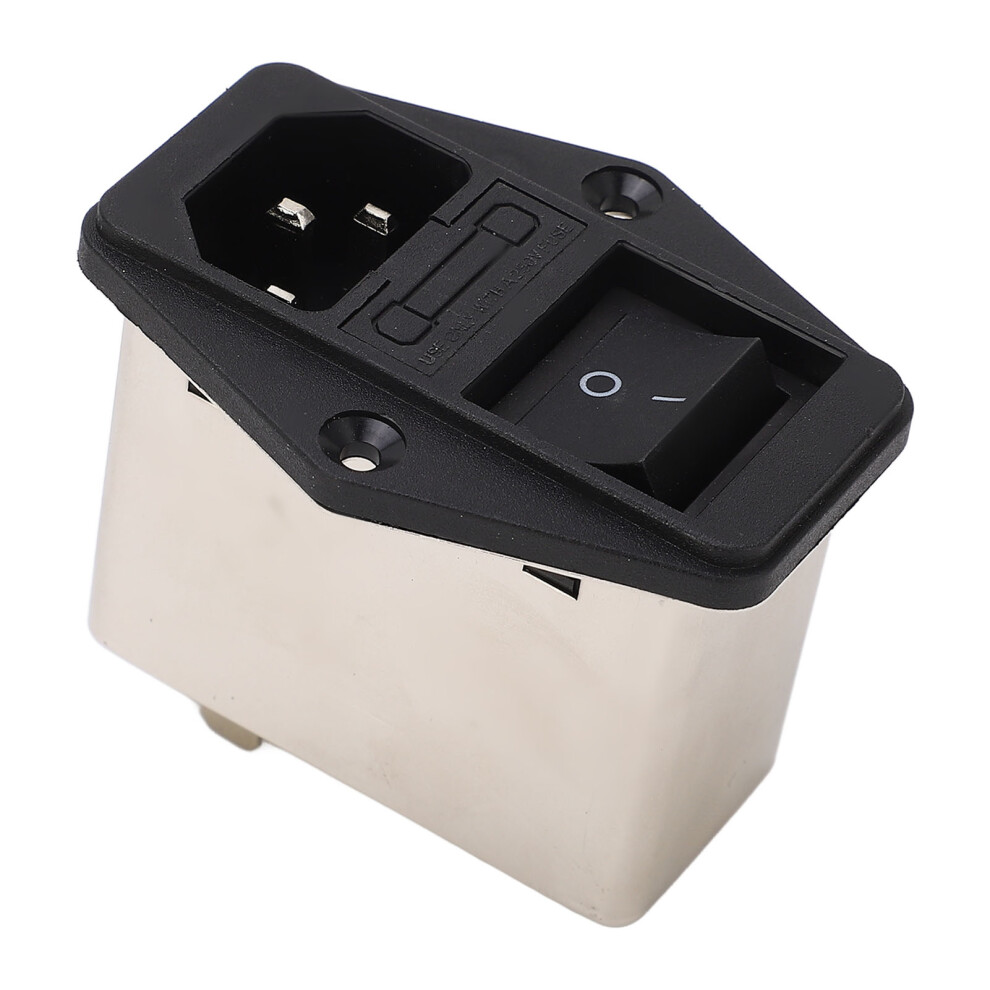 Rocker Switch Power Socket Ac 115V 250V Iec Inlet Module Plug With Fuse For Equipment 8751315316349