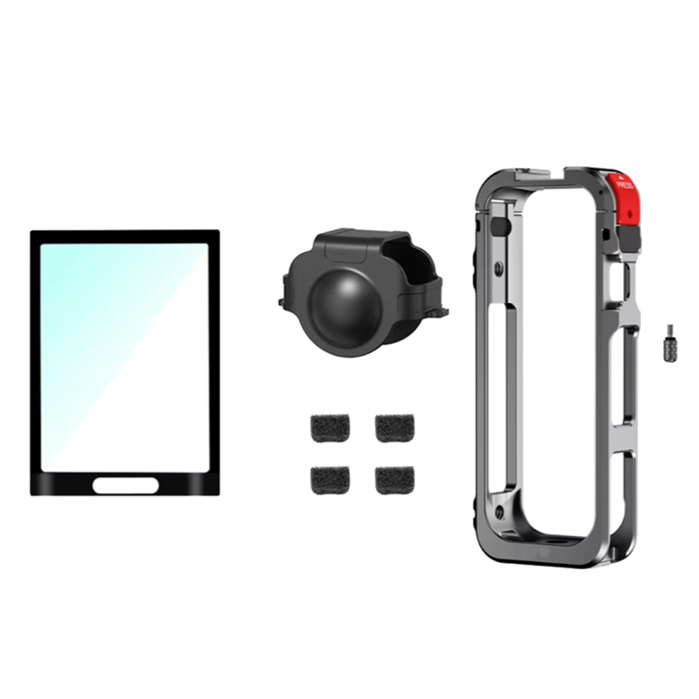 Per X5 Gabbia Protettiva In Metallo Con Copertura Dell'obiettivo In Silicone