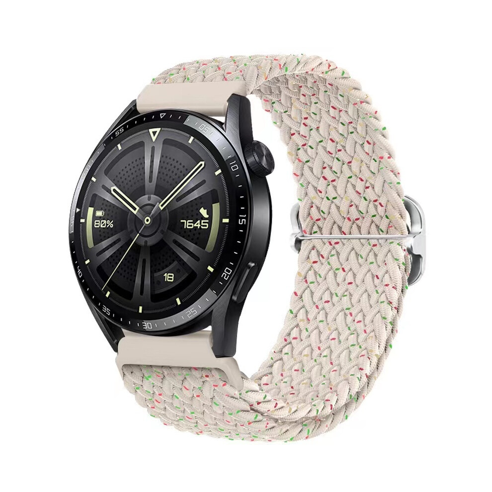 Bracelet en nylon tressé pour montre connectée Huawei Watch 42 mm, couleur étoile, 22 mm et 20 mm, compatible