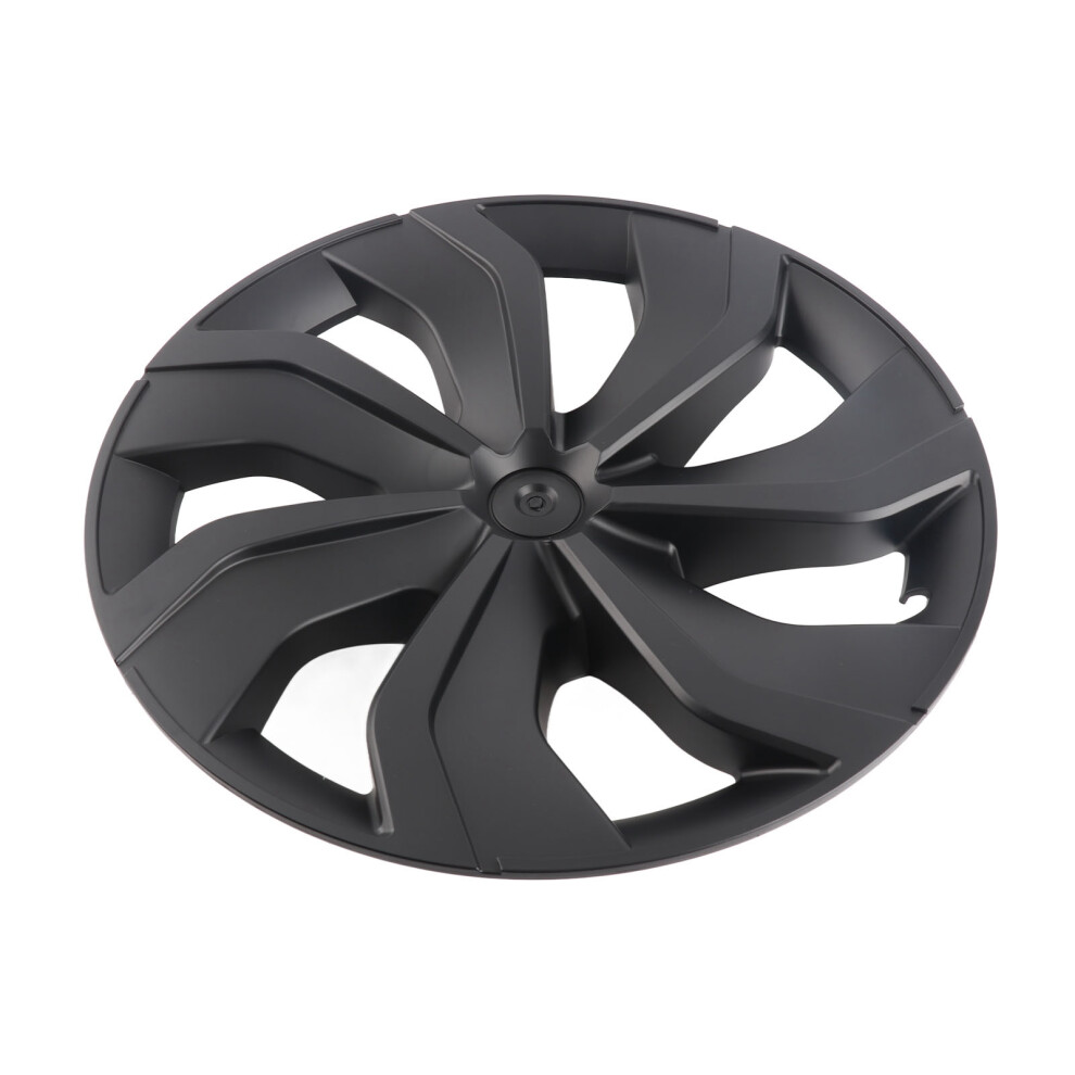 4 Pcs Wheel Hub Cap Matte Black Symmetrical Style 19 Inch Automobile Full Rim Hubcap
