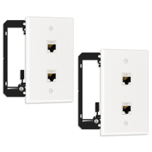 Placă de perete Ethernet cu 2 porturi, placă de perete cu 2 porturi