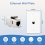Placă de perete Ethernet cu 2 bucăți, placă de perete cu 1 port 3
