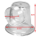 Capac prefiltru transparent pentru SPS100 SPS75 SPS50 SPS25 2