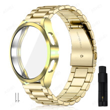 (Galaxy Watch 4 44 mm - ensemble d'outils en or) 20 mm 22 mm pour Samsung Galaxy Watch 4 5 44 mm 40