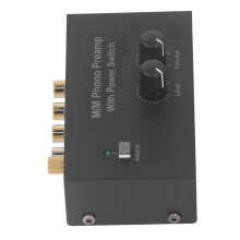 Phono Turntable Preamp Record Player Preamplifier Electronic Sound Stereo Phonograph Preamplifier Low Noise PP500P 100‑240V UK Plug