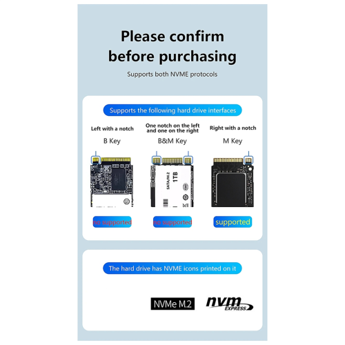 Dual-Bay M.2 NVME SSD klon dockingstation (EU) 1