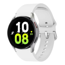 (Galaxy Watch 5 40mm-virallinen valkoinen)Silikonihihna Samsung Galaxy Watch 5/5 Prolle 45mm saumattomasti