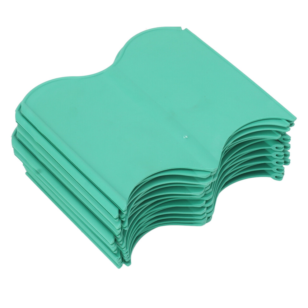 20Pcs Interlocking Landscaping Edging Kit Weatherproof Garden Landscape Edging Border Hammer In Lawn Edge Green 8401315320906