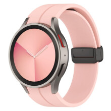(Galaxy Watch 5 44mm-Pink)Alkuperäinen silikoniranneke Samsung Watch 5/4 44mm 40mm Watch5 Pro 45mm magneettinen