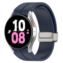 (Watch 5 Pro 45mm-S-Dark Blue)Alkuperäinen silikoniranneke Samsung Watch 5/4 44mm 40mm Watch5 Pro 45mm