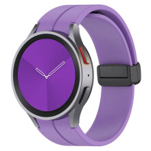 (Kello 4 Classic 46mm-violetti)Alkuperäinen silikoniranneke Samsung Watch 5/4 44mm 40mm Watch5 Pro 45mm