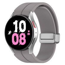 (Galaxy Watch 4 40mm-S-Titanium grey)Alkuperäinen silikoniranneke Samsung Watch 5/4 44mm 40mm kellolle5