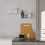 Acrylic Floating Shelf Small Storage Rack Wall-Mounted White 3