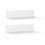 Acrylic Floating Shelf Small Storage Rack Wall-Mounted White 1