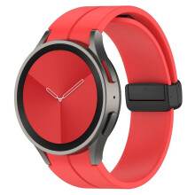 Correa de silicona original para Samsung Watch 5/4 (44 mm, 40 mm, Watch5 Pro, 45 mm, magnética)