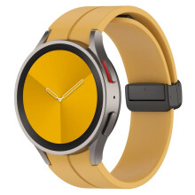 (Galaxy Watch 4 44mm-Keltainen)Alkuperäinen silikoniranneke Samsung Watch 5/4 44mm 40mm Watch5 Pro 45mm