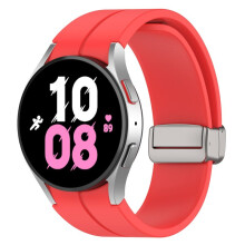 Correa de silicona original para Samsung Watch 5/4 (44 mm, 40 mm, Watch5 Pro, 45 mm, magnética)