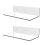 Acrylic Floating Shelf Small Storage Rack Wall-Mounted Transparent 1
