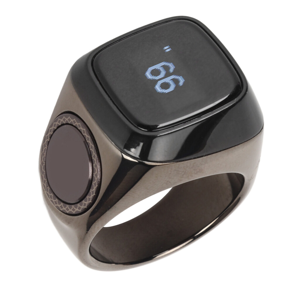 22Mm Electronic Counter 0.49In Digital Display Intelligent Counting Finger Ring With Charging Storage Case 8191315325994