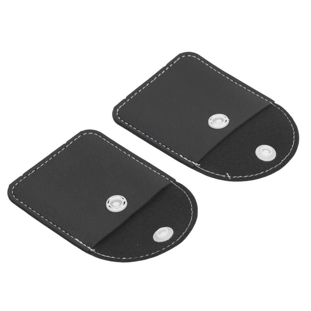 2pcs Hearing Amplifier Storage Pouch Protective Dust Proof Hearing Amplifier Organizer Purse Black