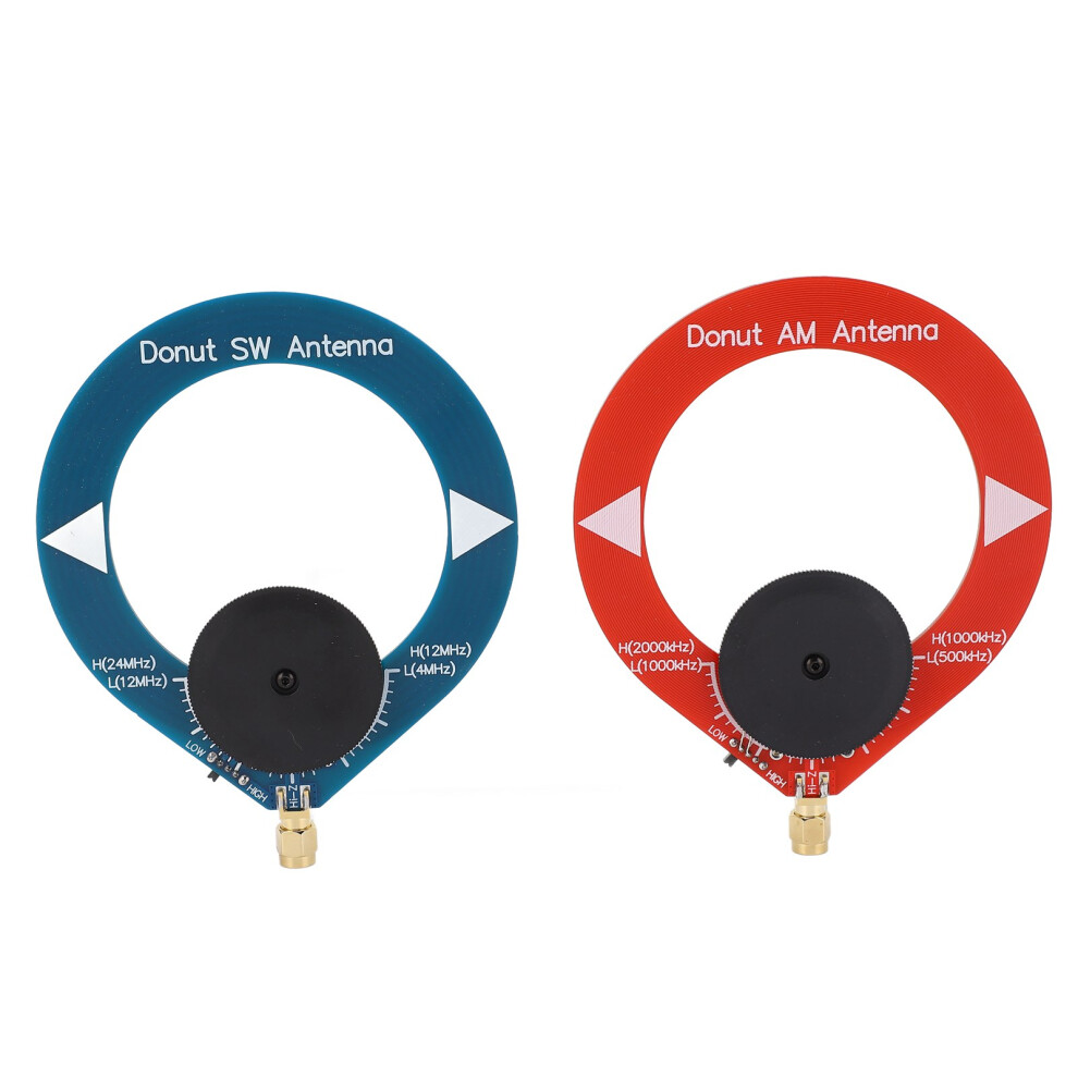 2Pcs Donut Am Mw Sw Antenna Anti Interference Portable Mini Loop Antenna For Shortwave Radio 7891315327417