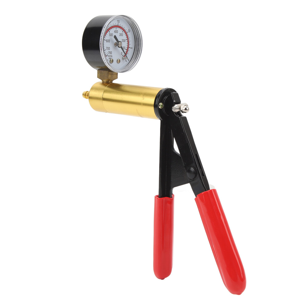 Hand Held Vacuum Pump Tester Kit With Vacuum Gauge Adapter Brake Clutch Bleeder Tool for Bike Car Truck