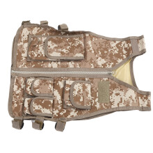 Kids Combat Vest Oxford Cloth Waist Adjustable Multi Pocket Children Vest for Hiking Mountain Climbing Camouflage S
