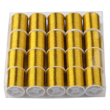 20 Rolls 1100M 0.1MM Thin Metallic Thread Shimmer Christmas Glitter A