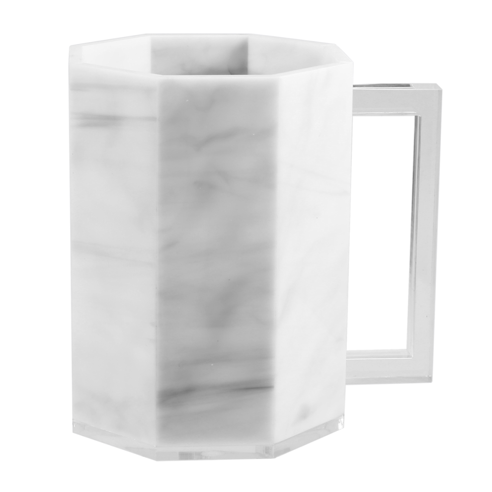 Vaso Para Lavarse Las Manos AcríLico Poligonal Con Dos Asas-image