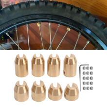 Brass Wheel Spoke Balance Weights Precise Design Wear Resistant Wheel Spoke Balance Weights Refill for Super Moto Dual Sport 8Pcs
