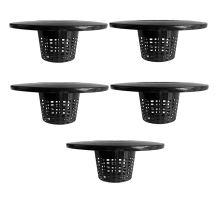 6 Inch Net Pots for 5 Gallon Bucket Wide Lids (5 Pack), Net Cups