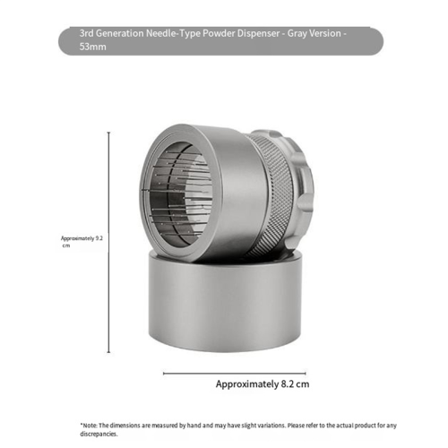 53 mm justerbar kaffepulverfordelernål grå 1