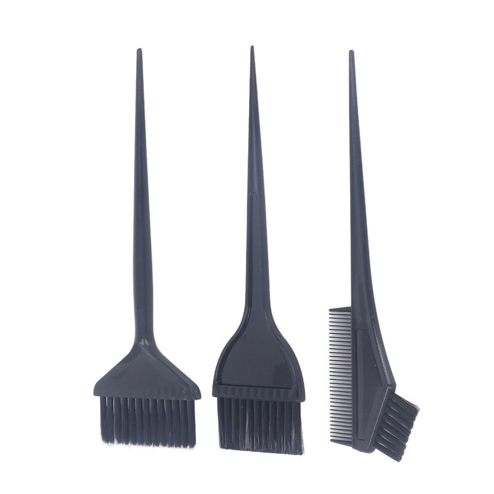 3pcs Hair Dye Color Brush Professional Salon Hair Coloring Brush Hair Coloring Comb Brush