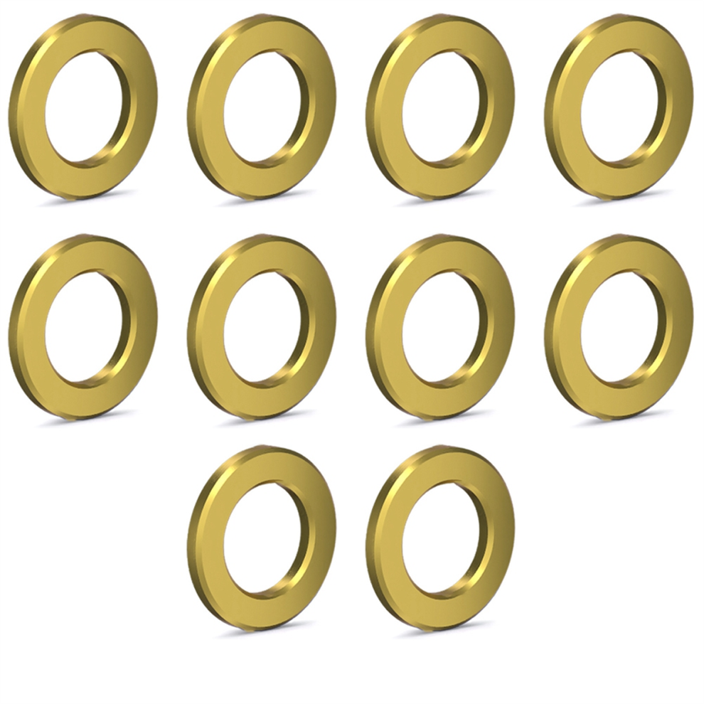 10pcs M5 Bicycle Titanium Flat Washer Universal Golden-image-OPC-PHR6RMQ-NEW