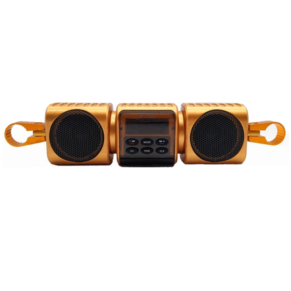 Motorcycle Speakers With Built-In Amplifier Wireless Usb & Aux Inputs 4854133303288