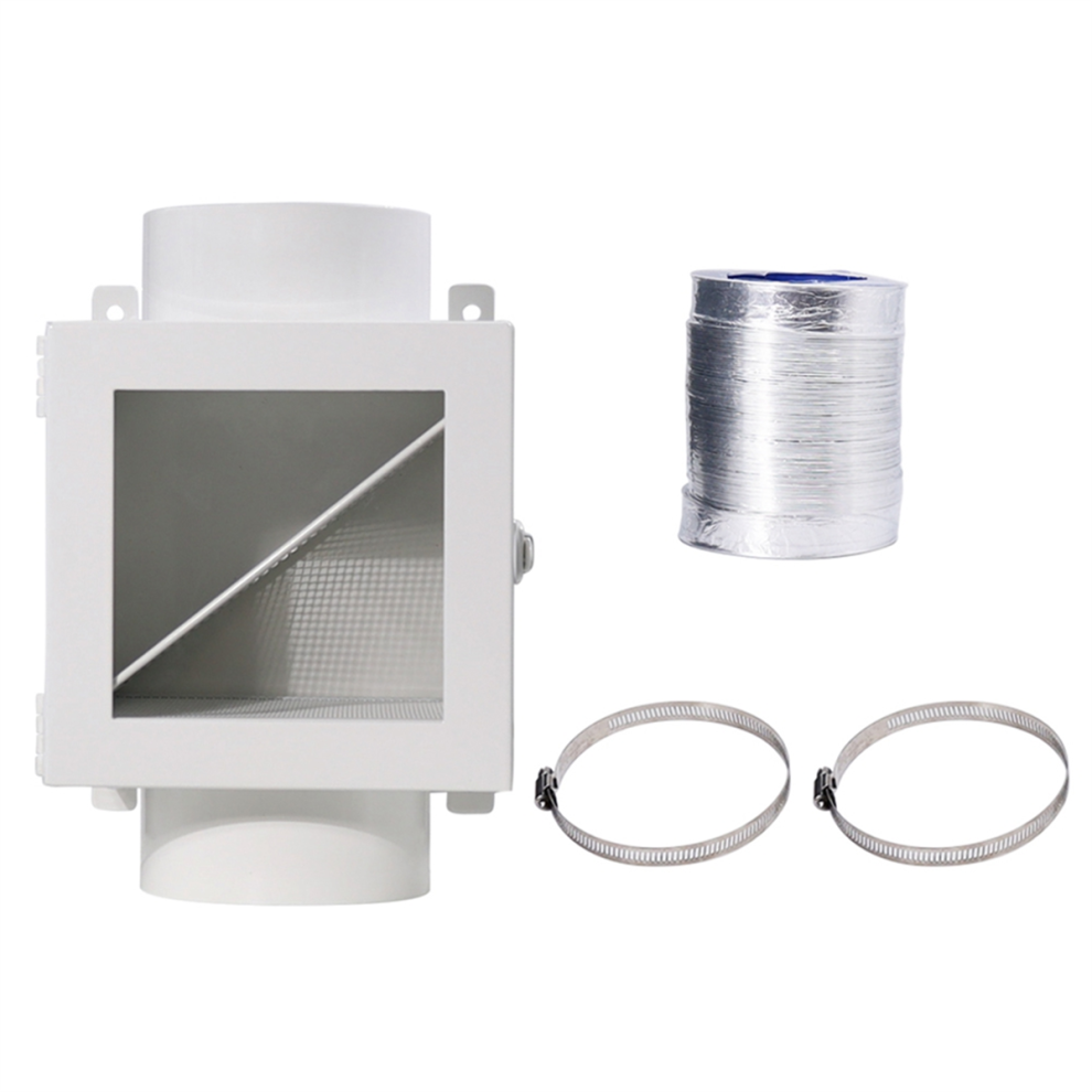 Metal Dryer Duct Lint Trap Indoor Dryer Vent Kit 4854133302861